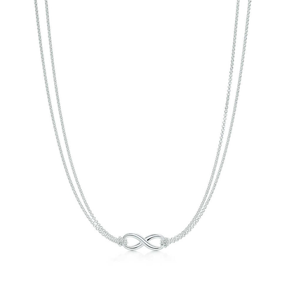 Tiffany sterling silver infinity necklace